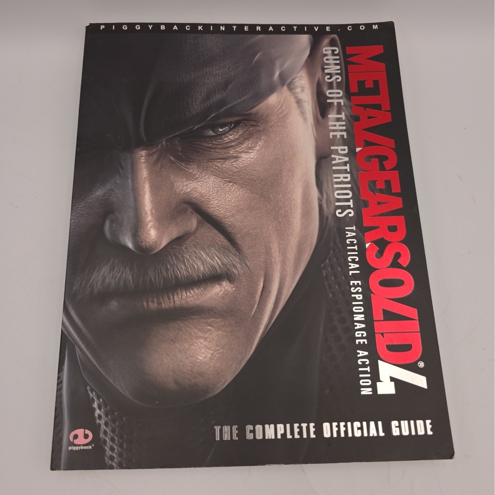 Metal Gear Solid 4 Guns Of The Patriots Tactical Espionage Action Strategy Guide